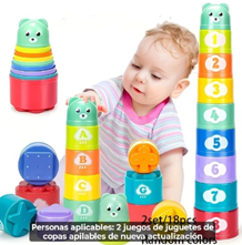 Tazas Apilables Educativas y Coloridas